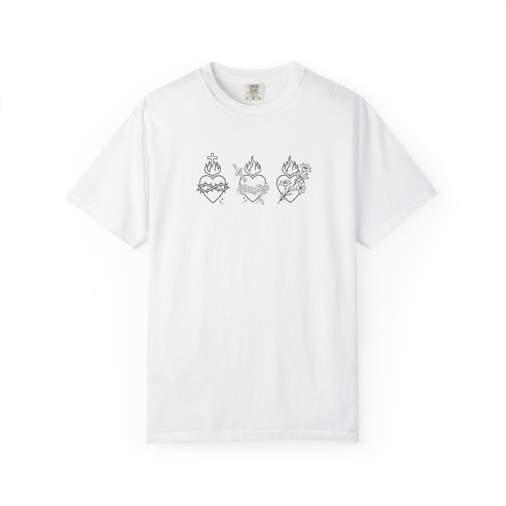 Three Hearts of the Holy Family Tee