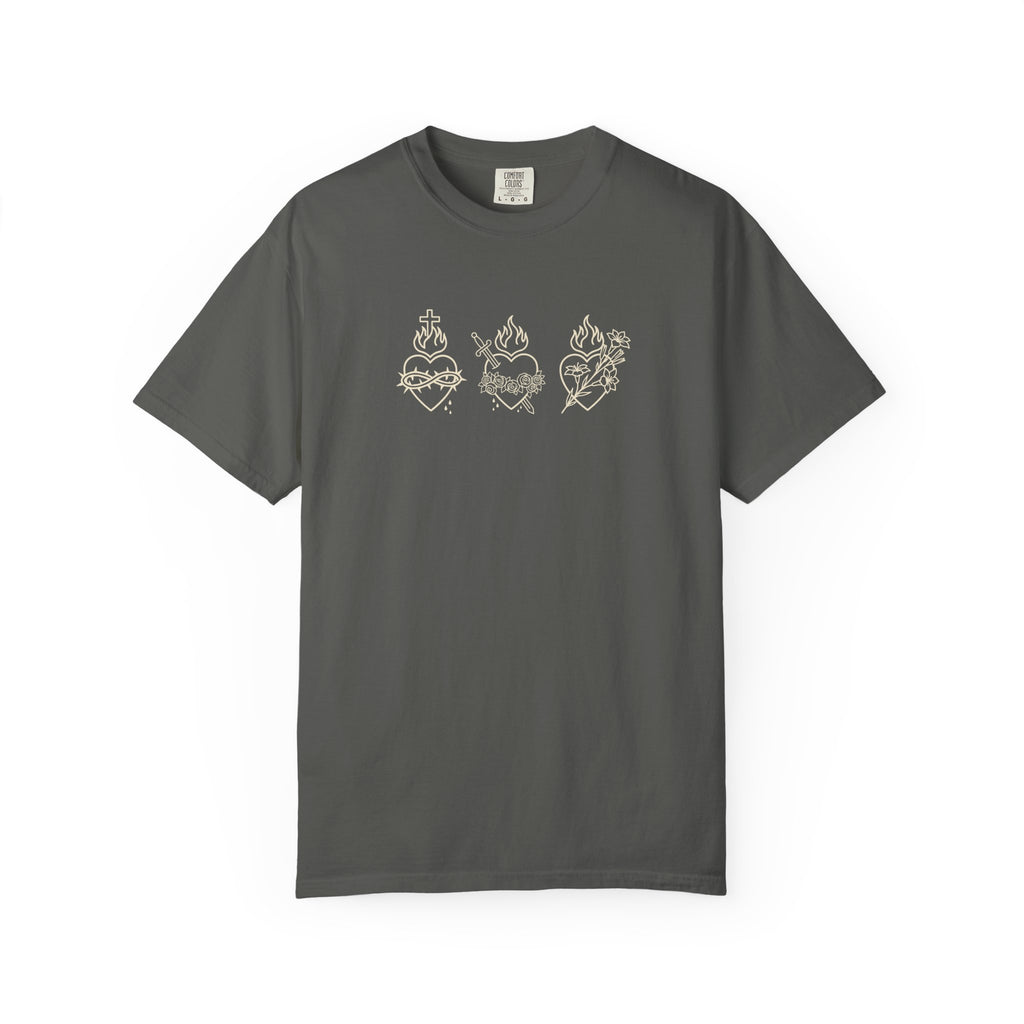 Three Hearts of the Holy Family Tee
