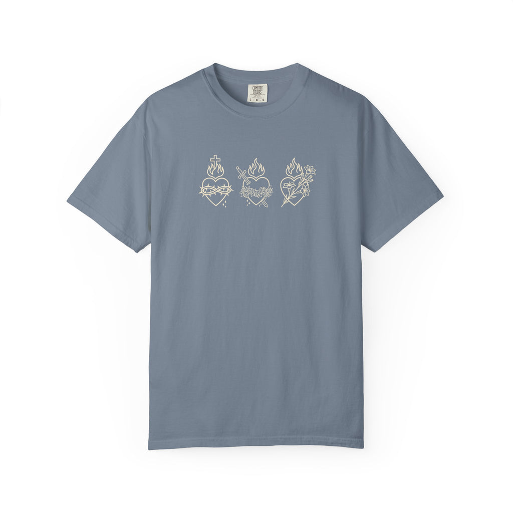 Three Hearts of the Holy Family Tee