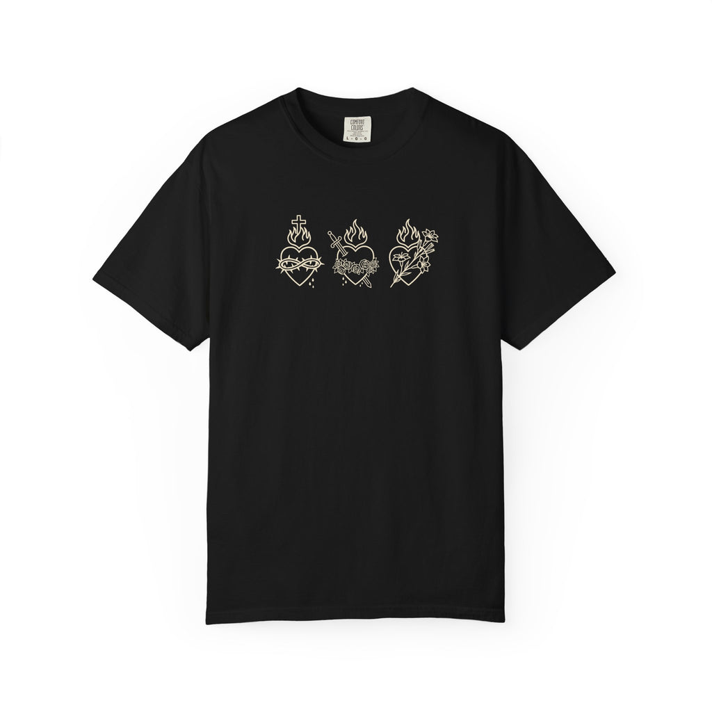 Three Hearts of the Holy Family Tee