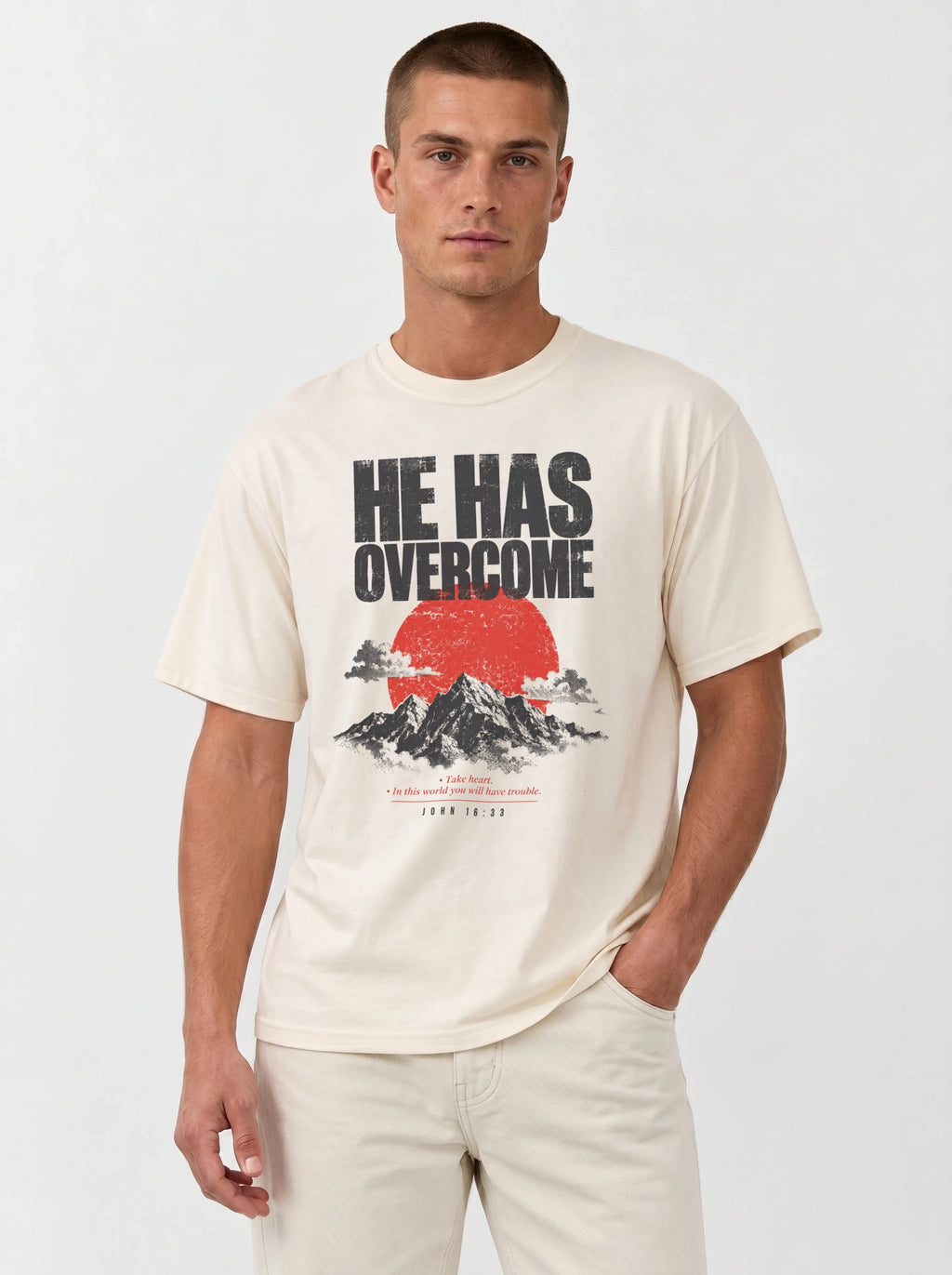 He Has Overcome John 16:33 Tee