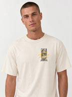 Person wearing a cream T-shirt with a statue graphic and the text “God Has A Plan” and “Plans to give you hope and a future.”