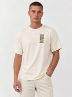 Person wearing a cream T-shirt with a small statue graphic and the text “God Has A Plan” and “Plans to give you hope and a future.”